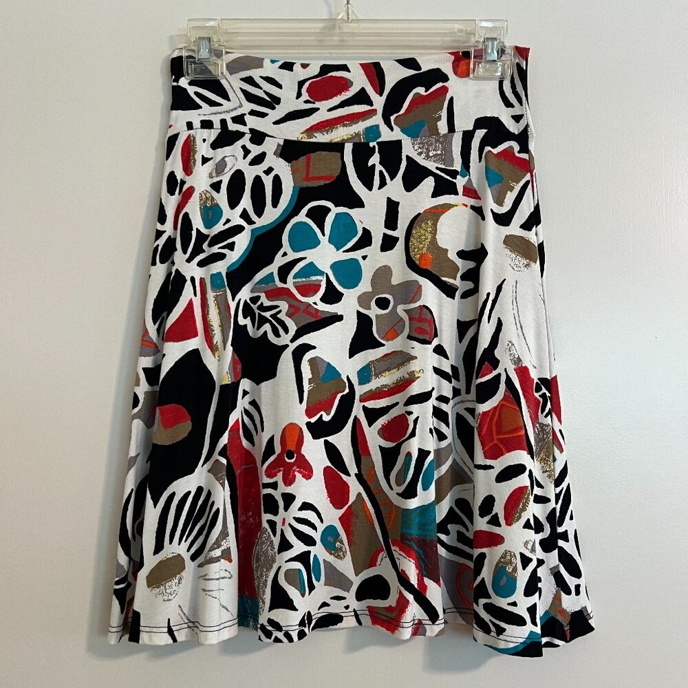 Patterned Cotton Skirt